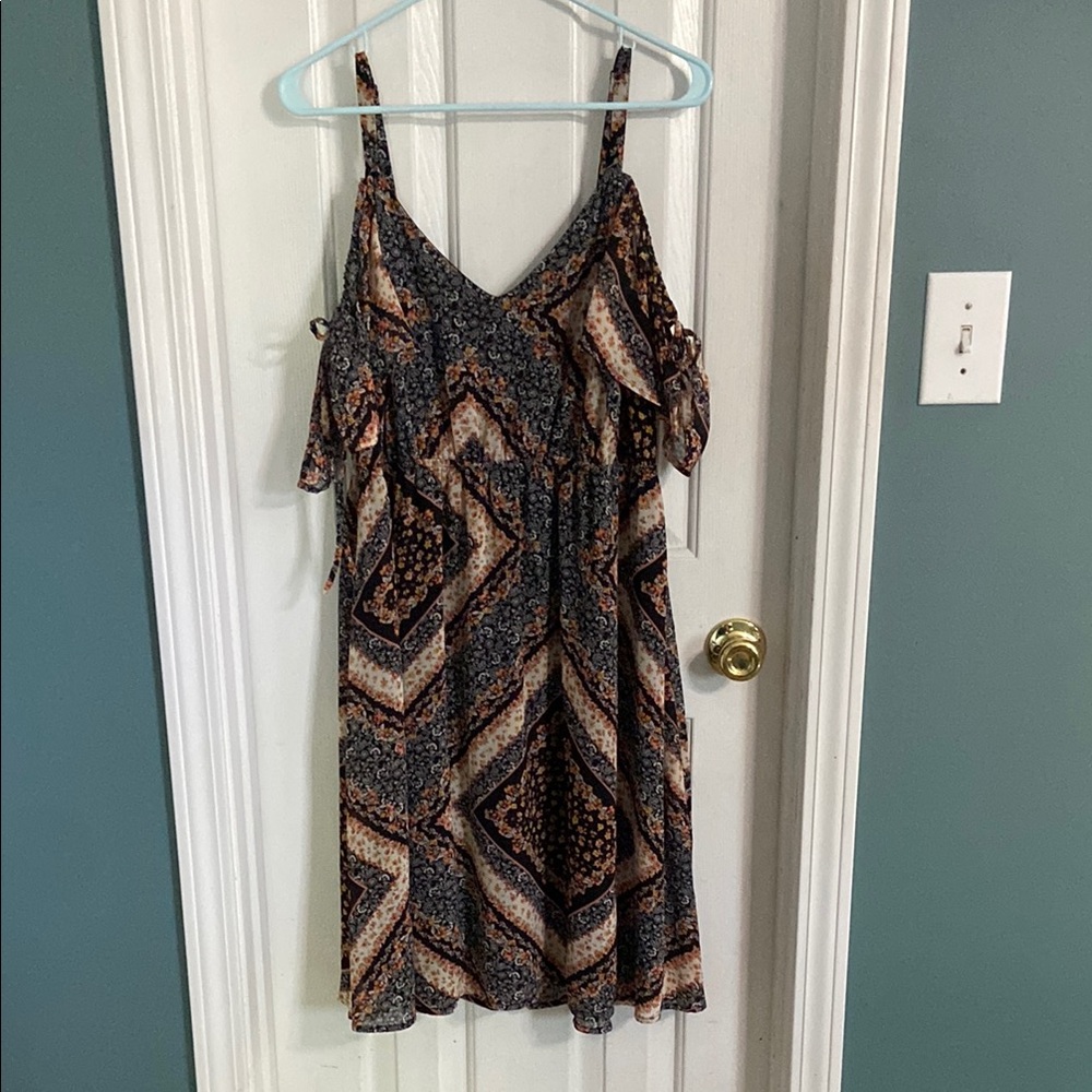 Torrid size 1 Patterned Black and orange Women's Dress